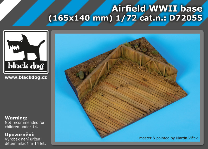 1/72 Airfield WWII base (165x140 mm)