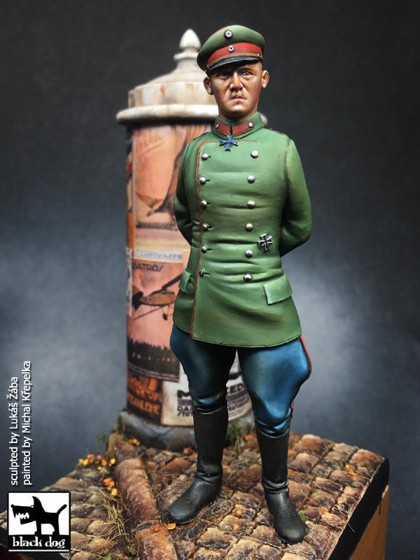 75 mm German army Captain (resin figure)