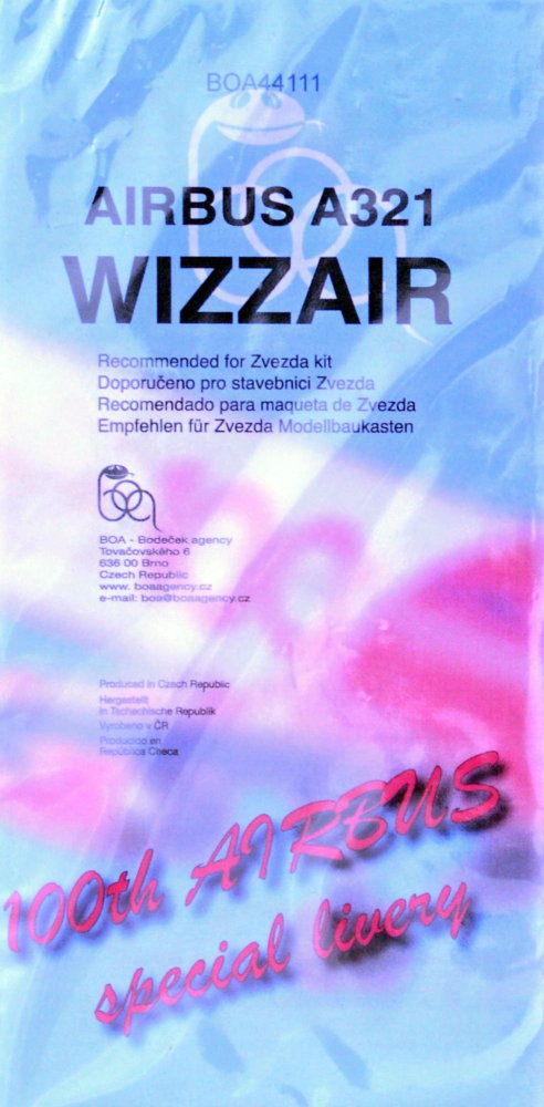 1/144 Decals Airbus A321 WIZZAIR (ZVE)