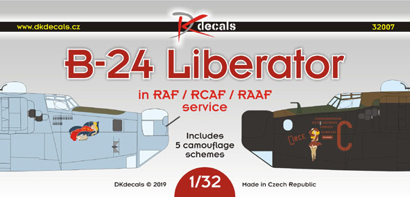 1/32 B-24 Liberator in RAF/RCAF/RAAF (5x camo)