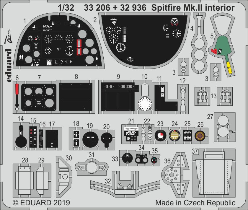 1/32 Spitfire Mk.II interior (REV)