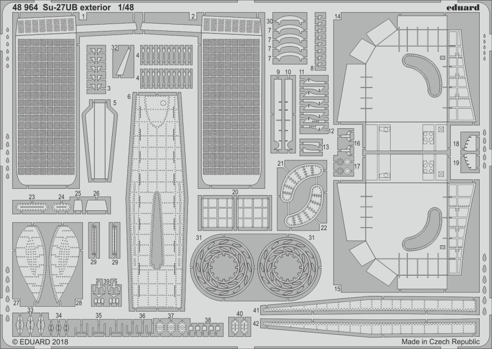 SET Su-27UB exterior (HOBBYB)