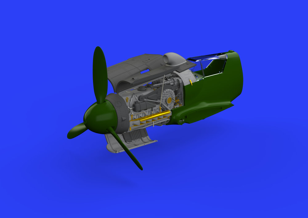 BRASSIN 1/48 Bf 109G-10 engine (EDU)
