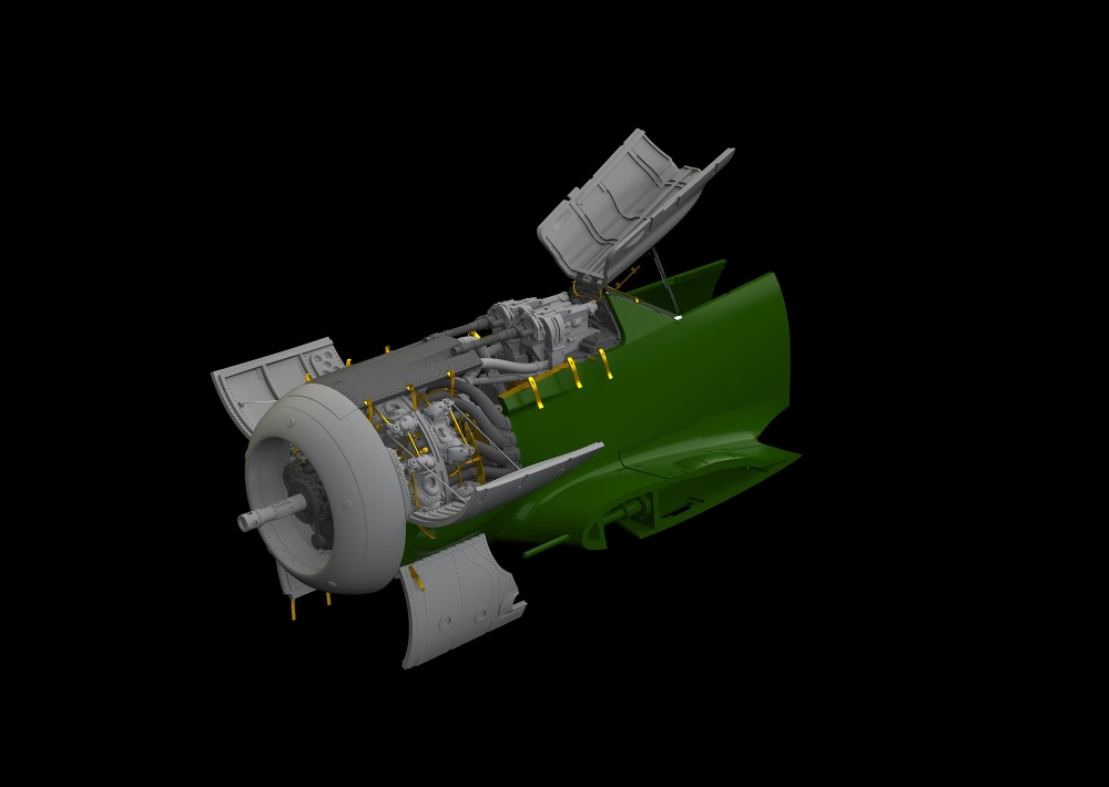 BRASSIN 1/48 Fw 190A-8 engine&fuselage guns (EDU)