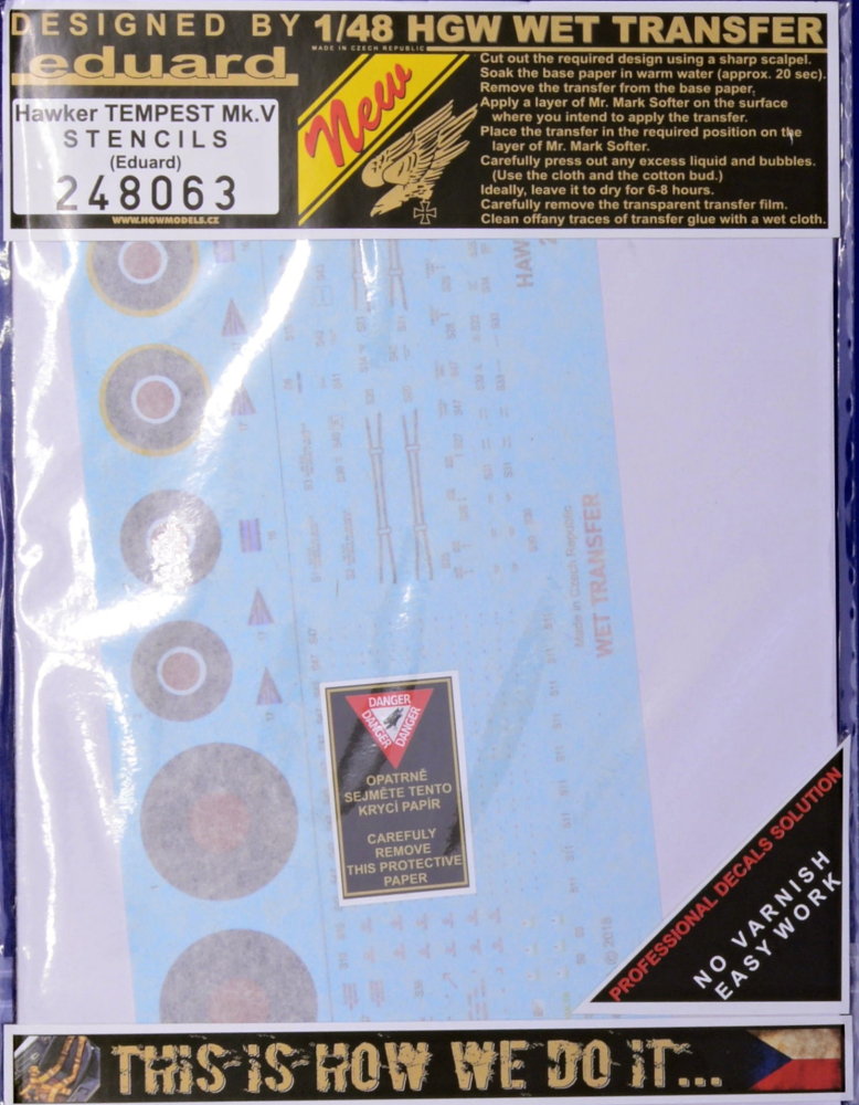 1/48 Stencils Hawker Tempest Mk.V (EDU)