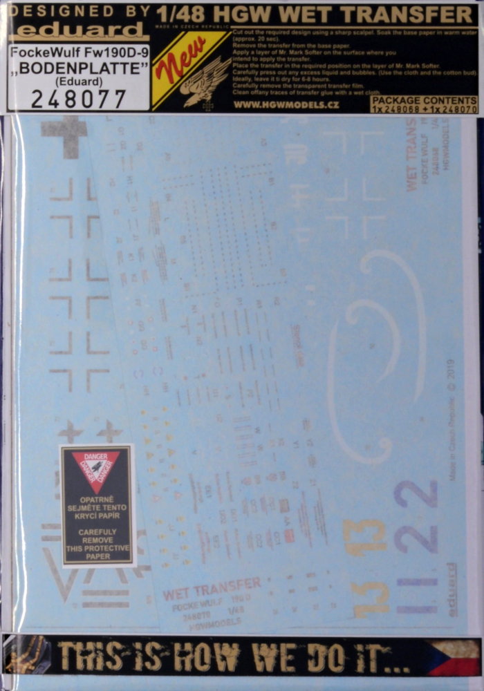 1/48 Decals&Stencils Fw 190D-9 'BODENPLATTE' (EDU)