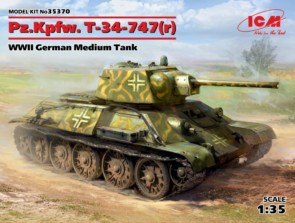 1/35 Pz.Kpfw.747  T-34 (r) German Medium Tank WWII