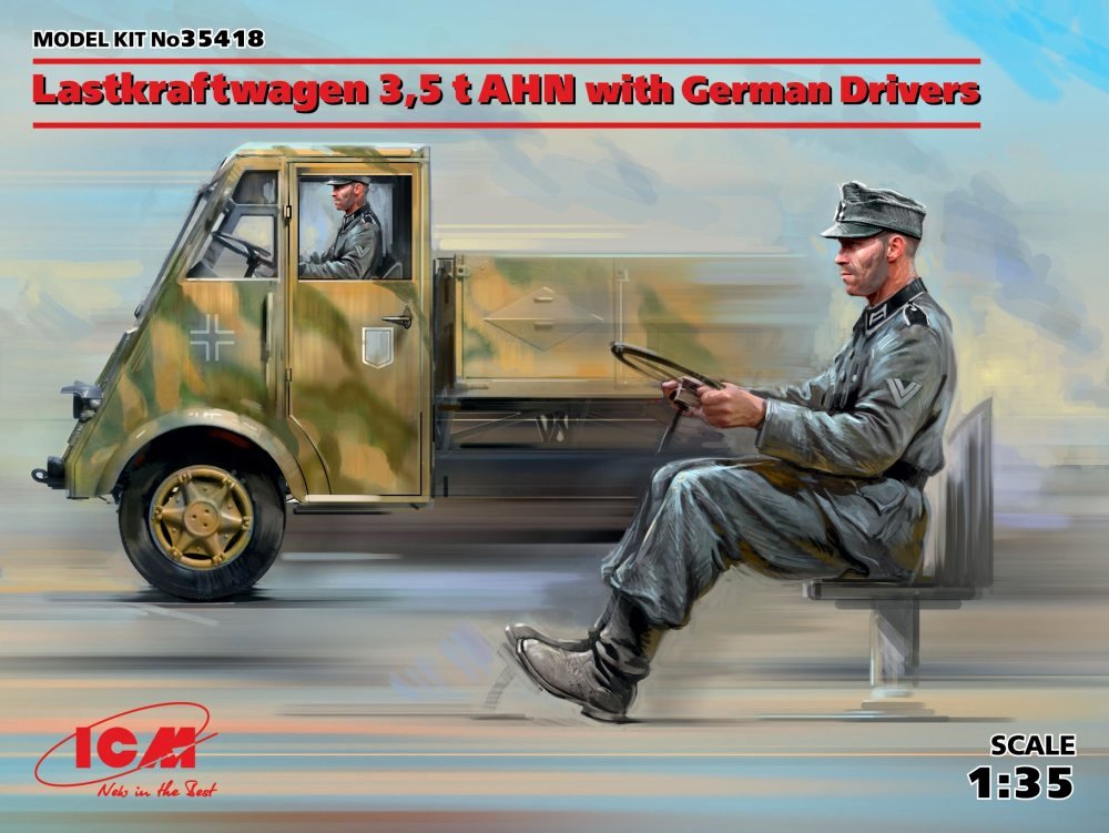 1/35 Lastkraftwagen 3,5 t AHN with German Drivers