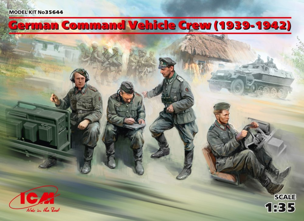 1/35 German Command Vehicle Crew 1939-42 (4 fig.)