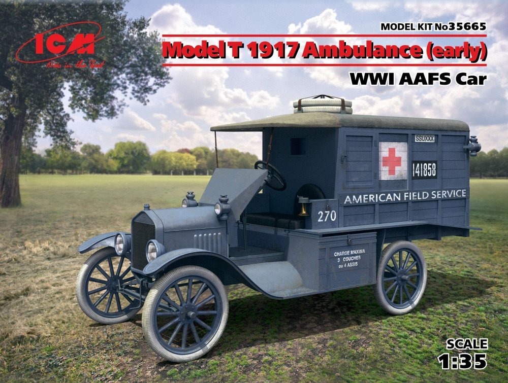 1/35 Model T 1917 Ambulance (early) AAFS WWI Car
