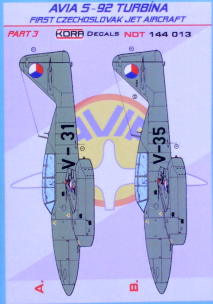 1/144 Decals Avia S-92 Turbina Part 3