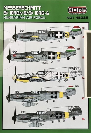 1/48 Decals Bf 109Ga-6/G-6 Hungarian AF