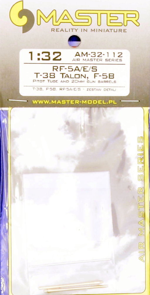 1/32 T-38 Talon/F-5B/RF-5A,E,S pitot tube&barrels