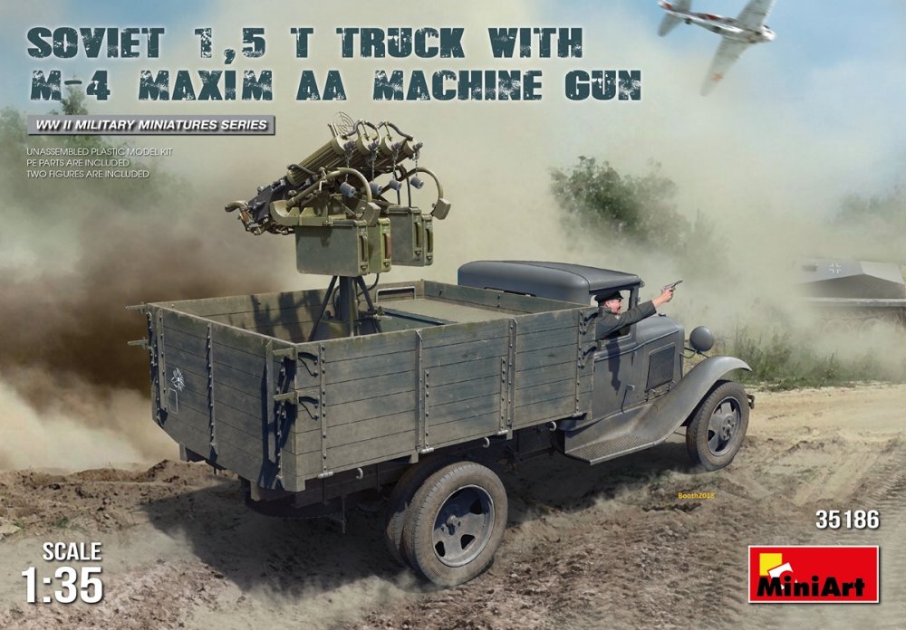 1/35 Soviet 1,5t Truck w/ M-4 Maxim AA Machine Gun