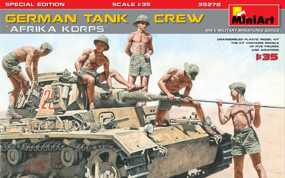1/35 German Tank Crew 'Afrika Korps' (5 fig.)