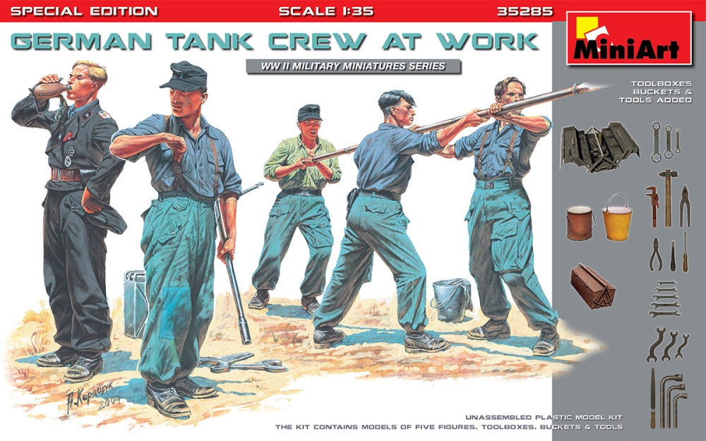 1/35 German Tank Crew at Work (Special Edition)