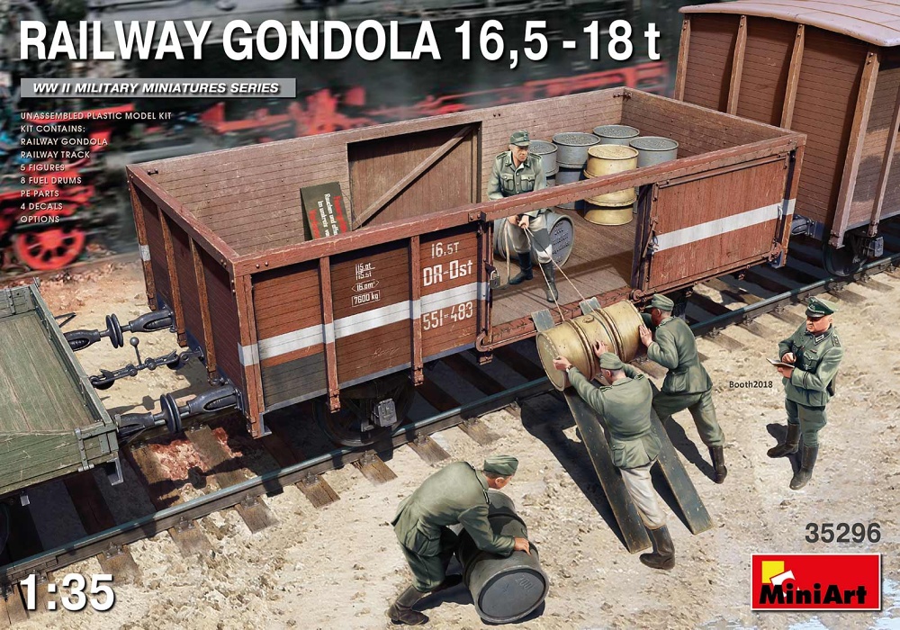 1/35 Railway Gondola 16,5-18t (incl.drums&figures)