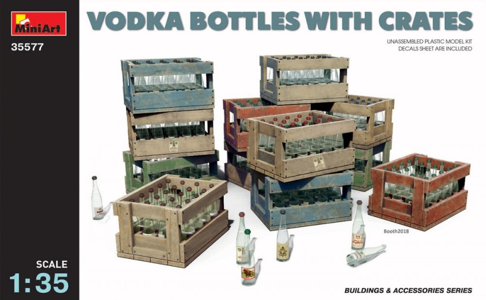 1/35 Vodka Bottles with Crates (incl. decals)