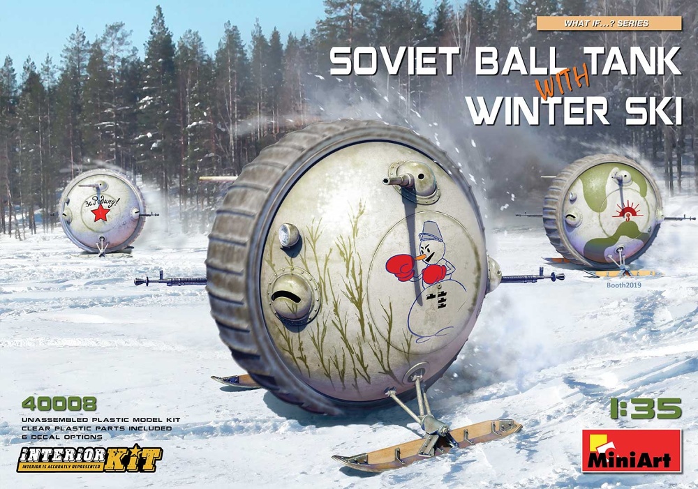 1/35 Soviet Ball Tank Winter Ski w/ Interior Kit