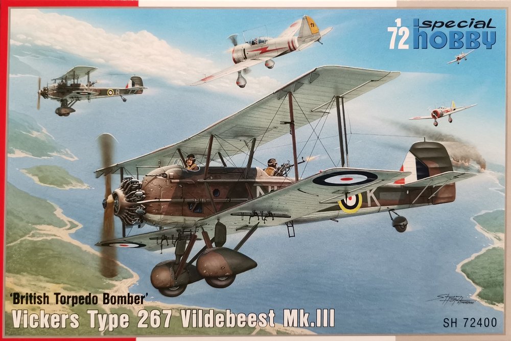 1/72 Vickers Type 267 Vildebeest Mk.III (4x camo)