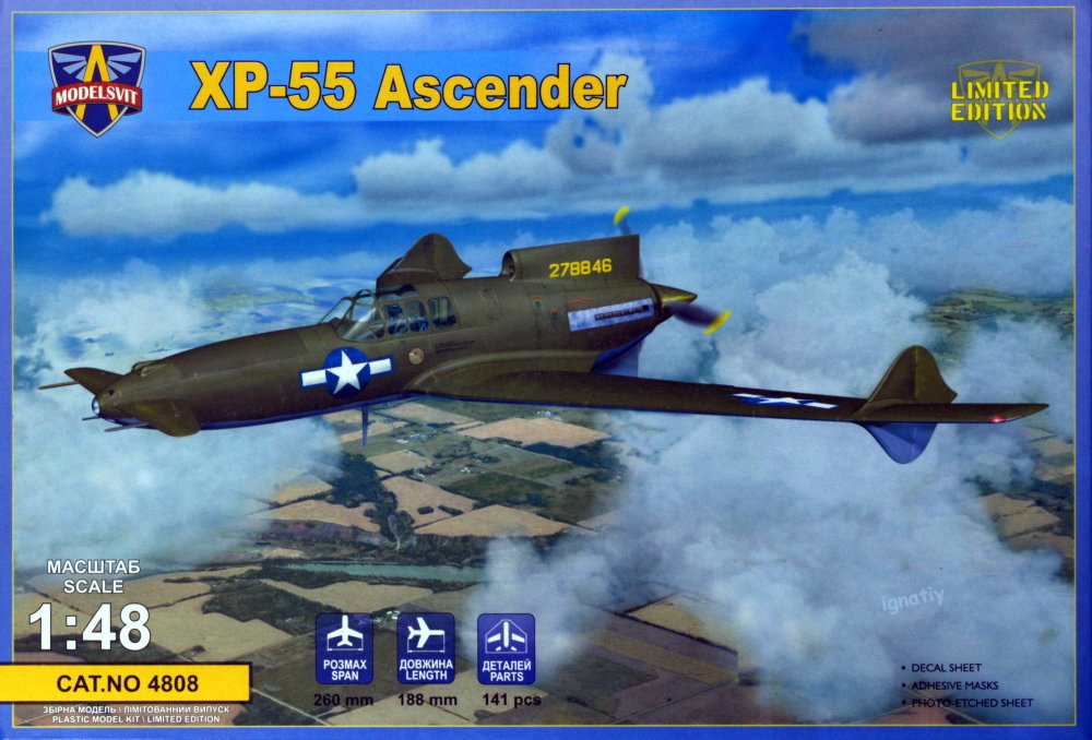1/48 XP-55 Ascender (2x camo)