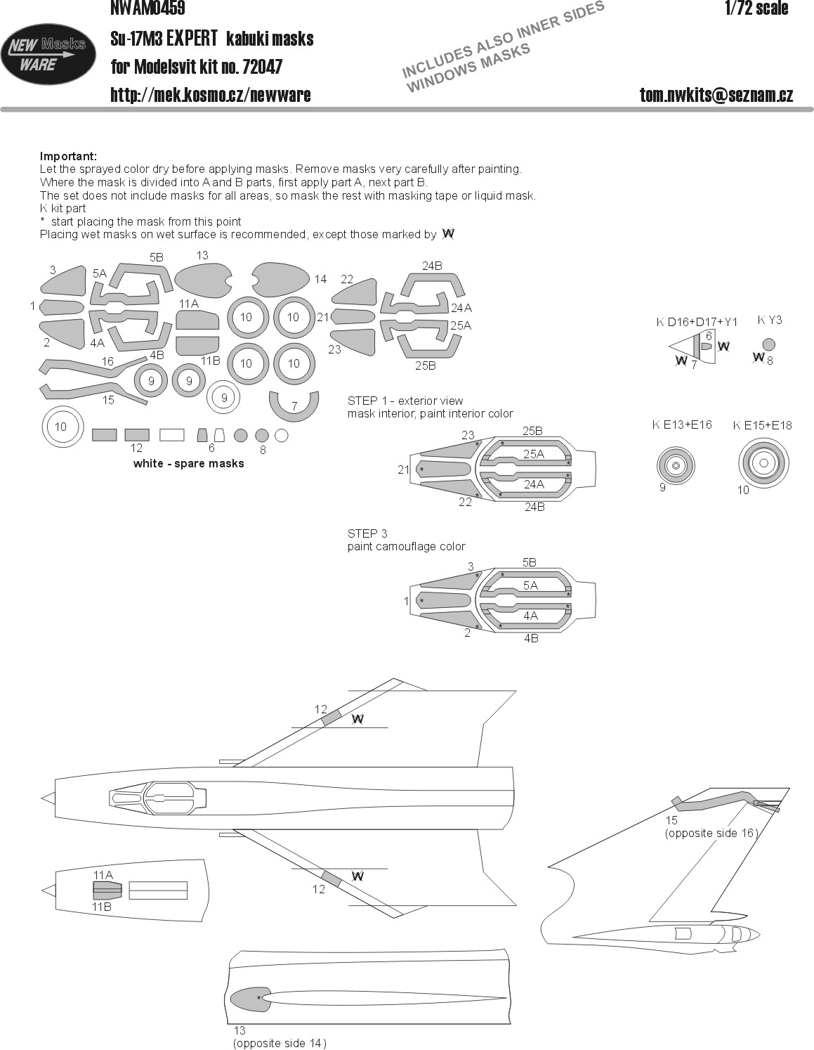 1/72 Mask Su-17M3 EXPERT (MSVIT 72047)