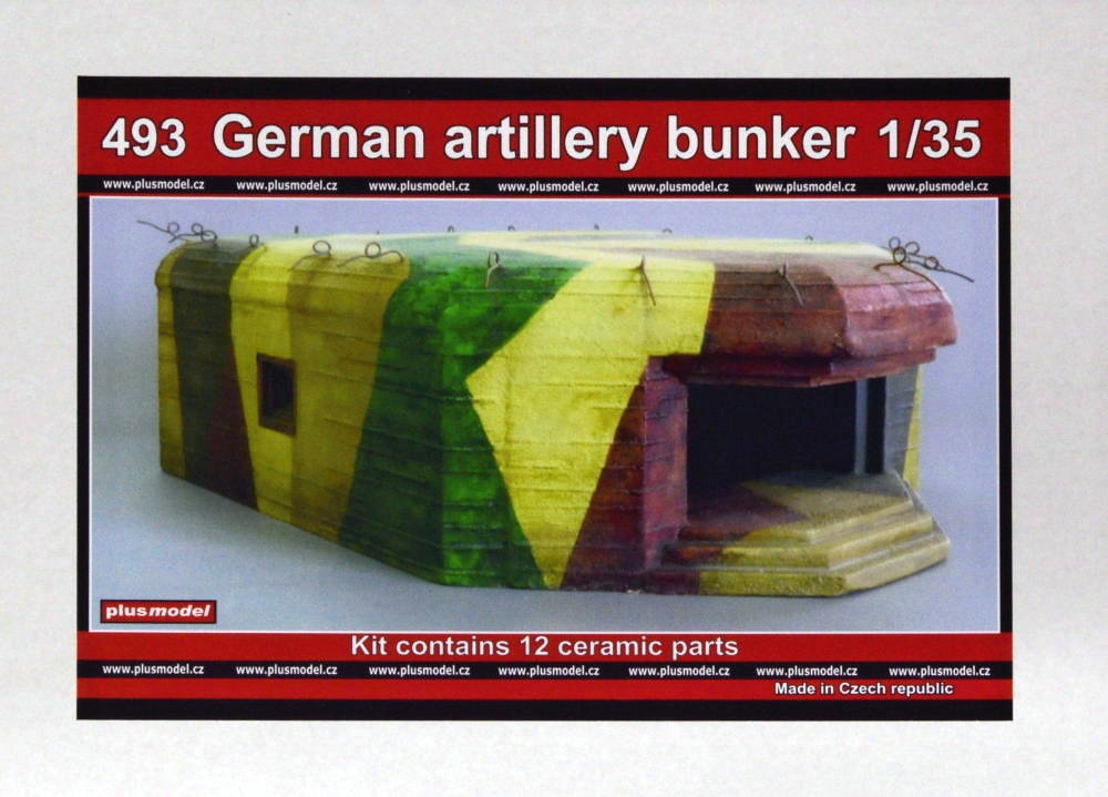 1/35 German artillery bunker (12 ceramic parts)