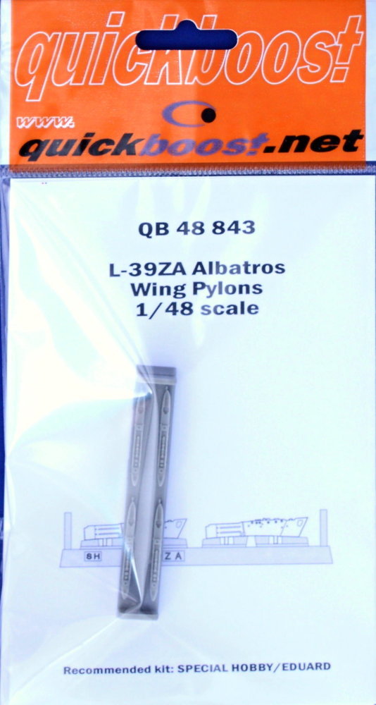 1/48 L-39ZA Albatros wing pylons (SP.HOB./EDU)