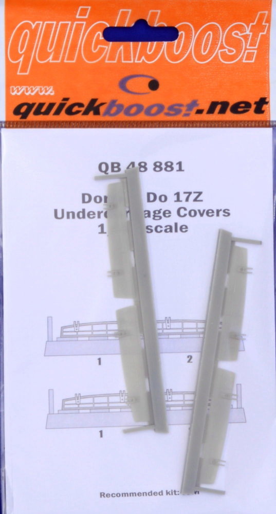 1/48 Dornier Do 17Z undercarriage covers (ICM)