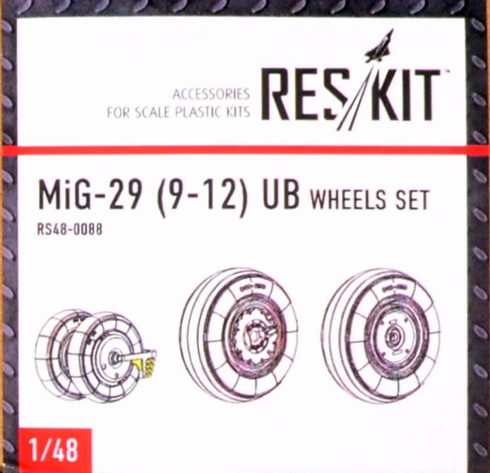 1/48 MiG-29 UB (9-12) wheels set (ACAD,EDU,GHW)