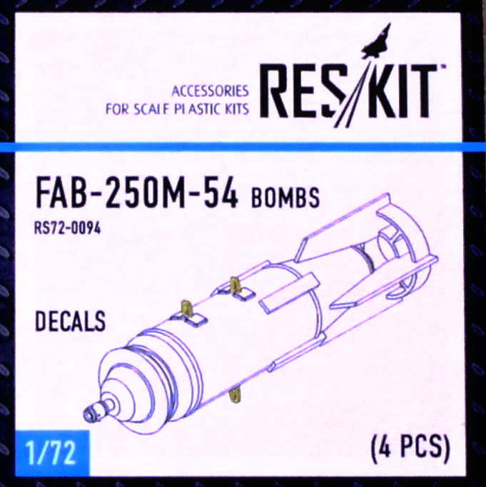1/72 FAB-250M-54 Bombs (4 pcs.)