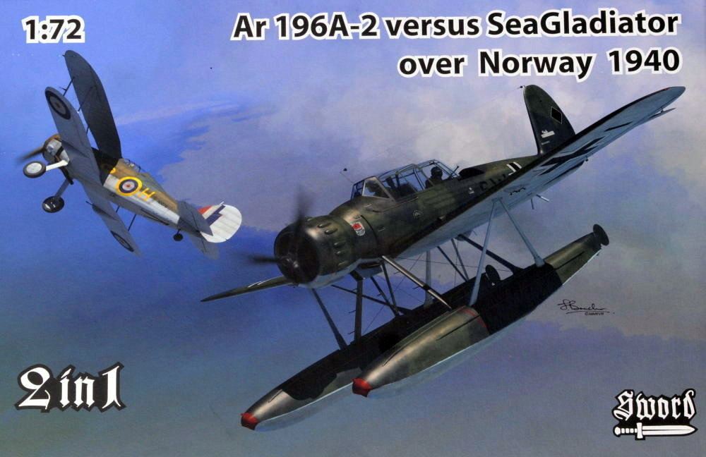 1/72 Ar-196A vs. Sea Gladiator over Norway, 2-in-1