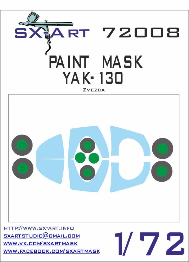 1/72 Yak-130 Painting Mask (ZVE)