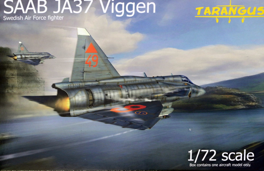 1/72 SAAB JA37 Viggen Swedish AF Fighter (2x camo)