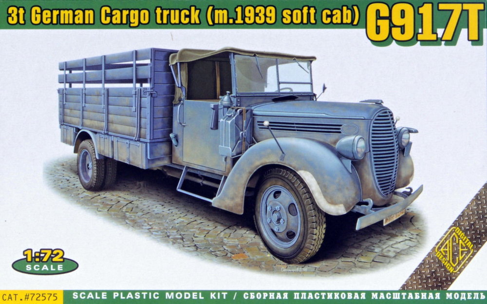 1/72 G917T German 3t Cargo truck (soft cab m.1939)