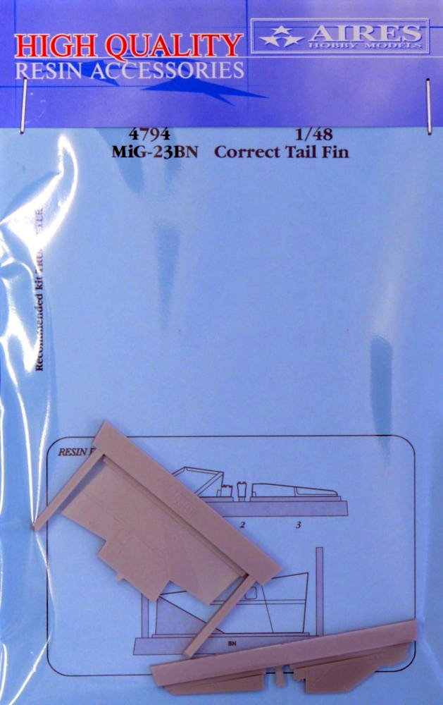 1/48 MiG-23BN correct tail fin (TRUMP)