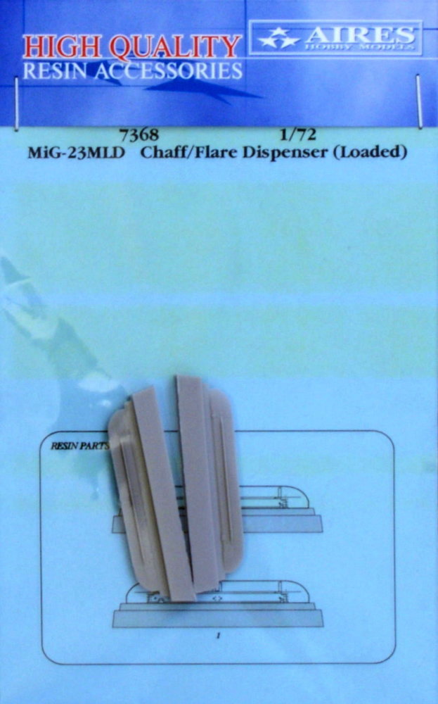 1/72 MiG-23MLD chaff/flare dispenser (loaded)