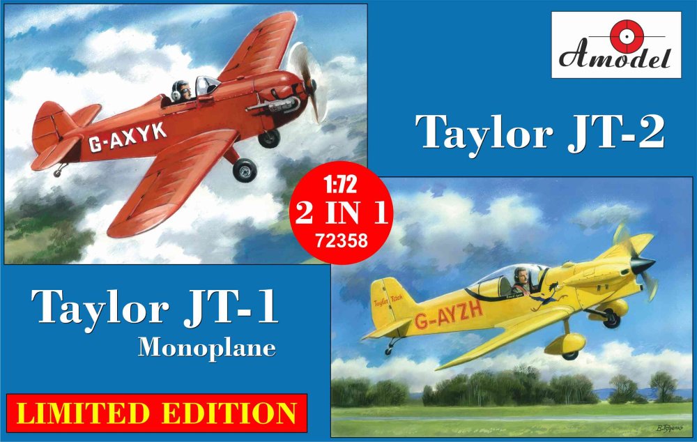 1/72 Taylor JT-1 Monoplane & JT-2 (2-in-1)