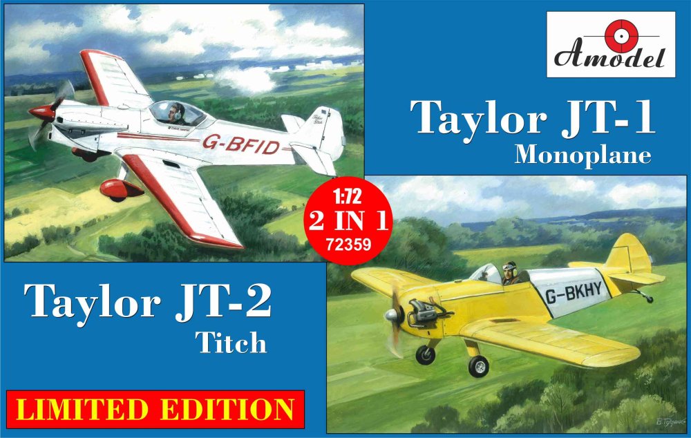 1/72 Taylor JT-1 Monoplane & JT-2 Titch (2-in-1)