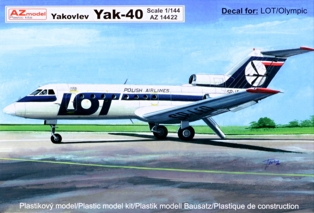 1/144 Yakovlev Yak-40 (LOT, Olympic Airways)