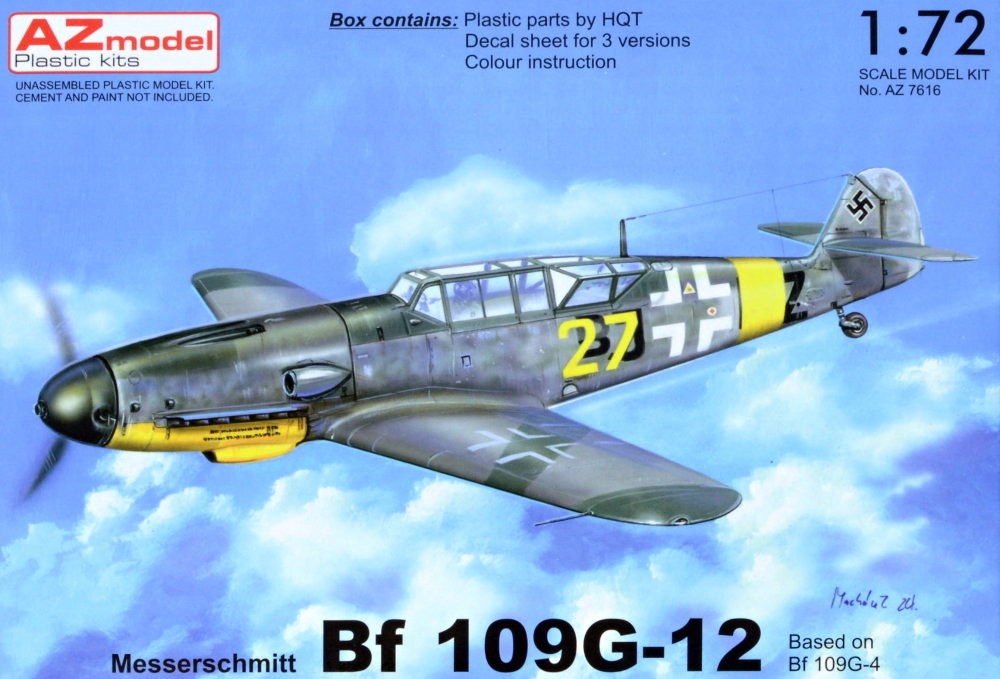1/72 Messerschmitt Bf 109G-12 (3x camo)