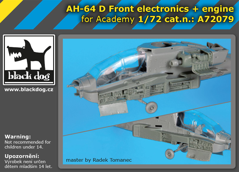 1/72 AH-64D Front electronics & engine (ACAD)