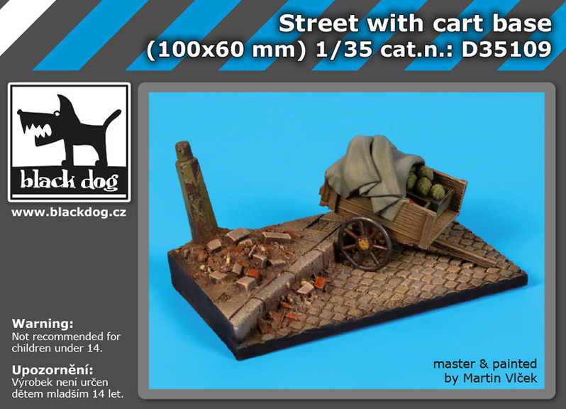 1/35 Street with cart base (100x60 mm)