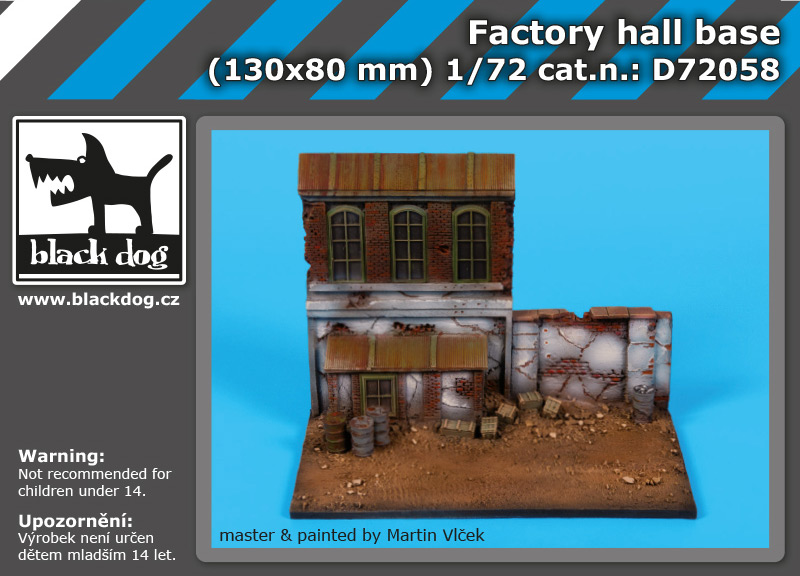 1/72 Factory hall base (130x80 mm)