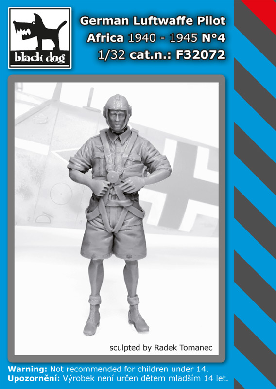 1/32 German Luftwaffe pilot Africa 1940-45 No.4