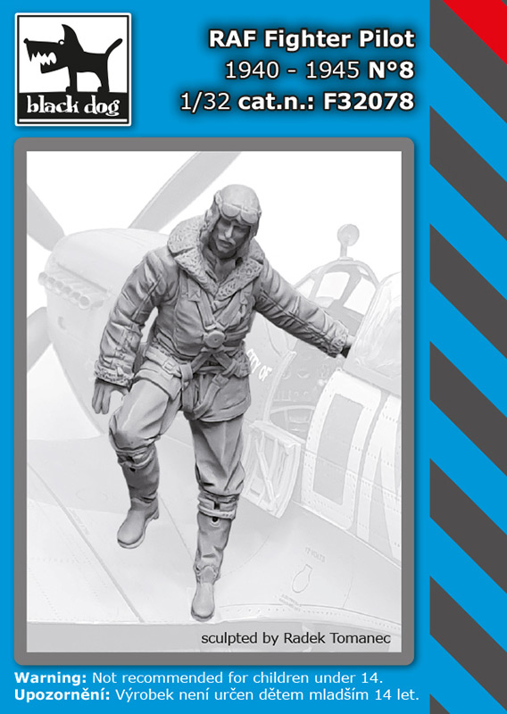 1/32 RAF Fighter pilot 1940-45 No.8 (1 fig.)