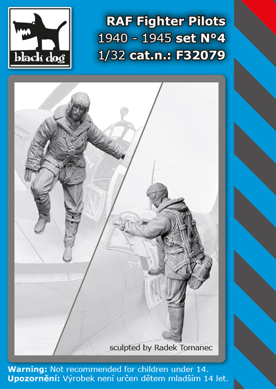 1/32 RAF Fighter pilots 1940-45 set No.4 (2 fig.)