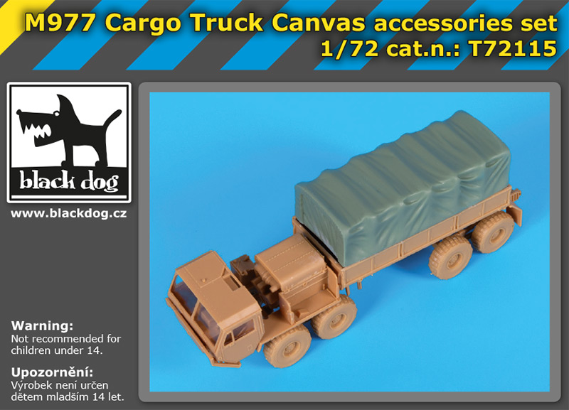 1/72 M977 Cargo truck canvas accessories set (ACA)