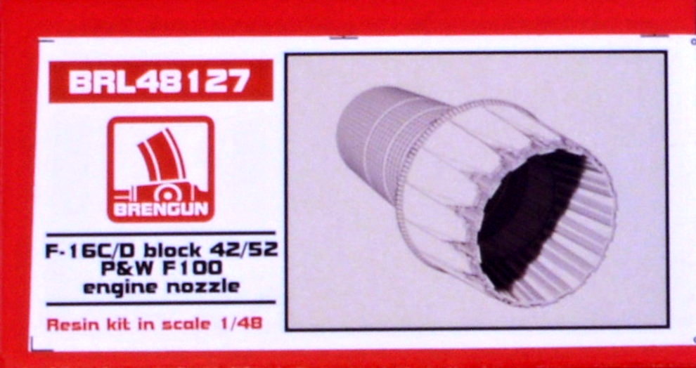 1/48 F-16C-D block 42/52 P&W F100 eng.nozzle (TAM)