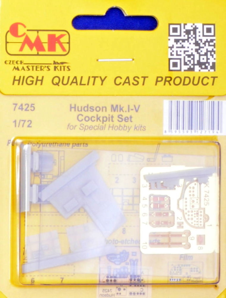 1/72 Hudson Mk.I-V Cokcpit Set (SP.HOBBY)